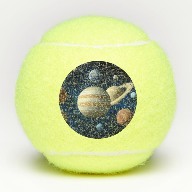 Solar System Montage Tennis Balls (Front)