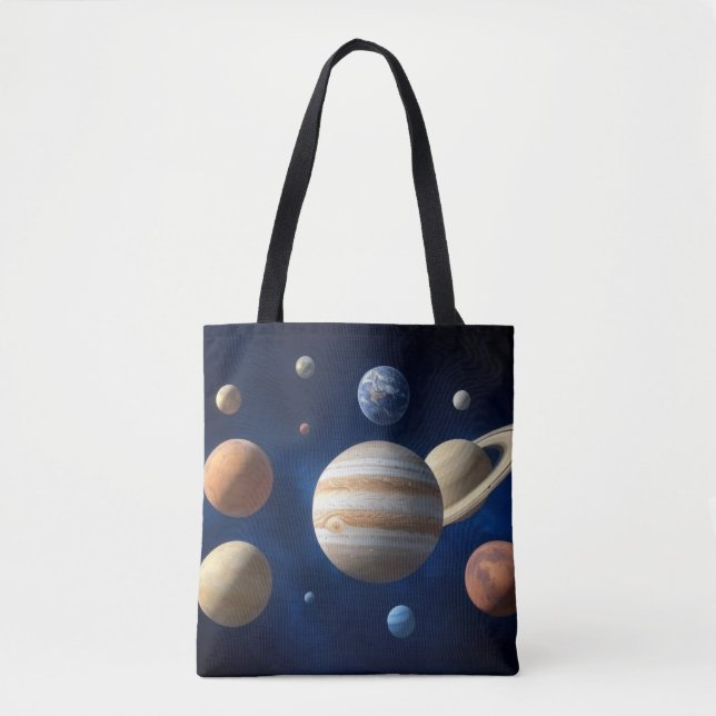 Solar System Montage Tote Bag (Front)