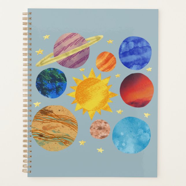 Solar System Notebook | Space Planets Educational  (Devant)