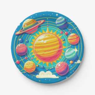 Solar System Paper Plate