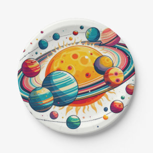 Solar System Paper Plate
