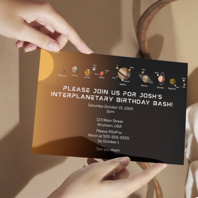 Solar System Party Invitation (Creator Uploaded)