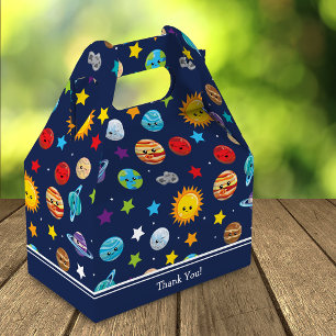 Solar System Pattern for Kids Birthday Thank You Favor Box