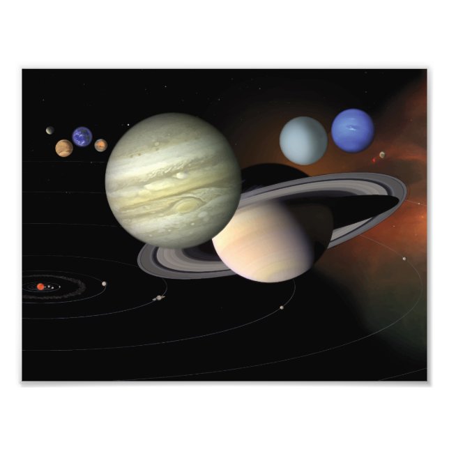Solar System Photo Print (Front)