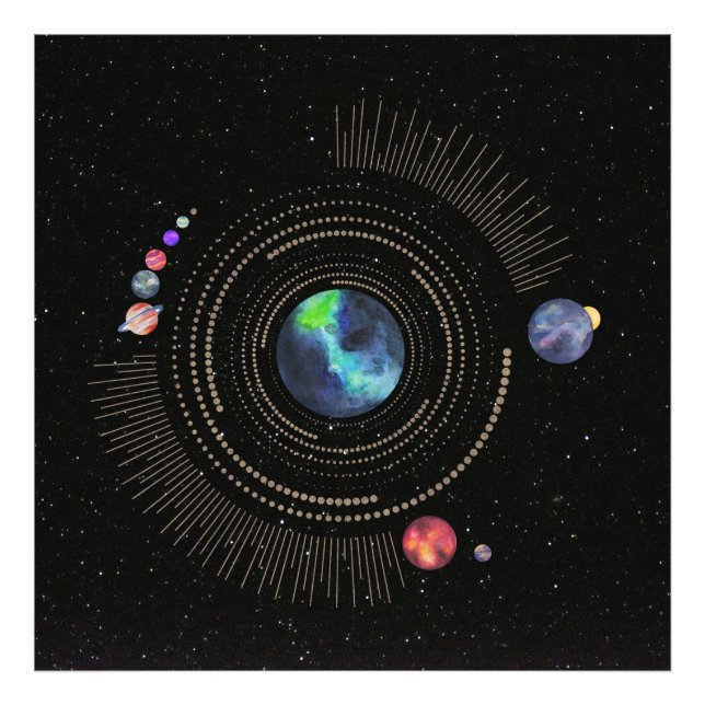 Solar System  Photo Print (Front)