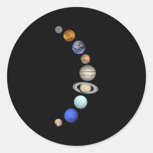 Solar System Planet Planets Classic Round Sticker
