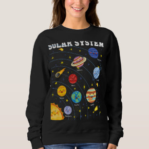 Solar System Planet Science Astronomy Space Matchi Sweatshirt