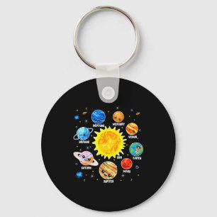 Solar System Planet Space Planets Boys Girls Toddl Keychain