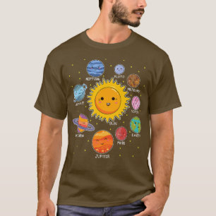Solar System Planet Space Universe Astronaut Scien T-Shirt