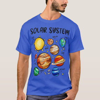 Solar System Planets Astronomy Space Science Boys T-Shirt