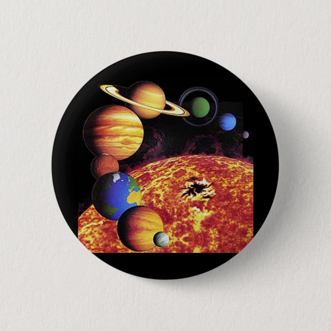 Solar System Planets Button (Front)