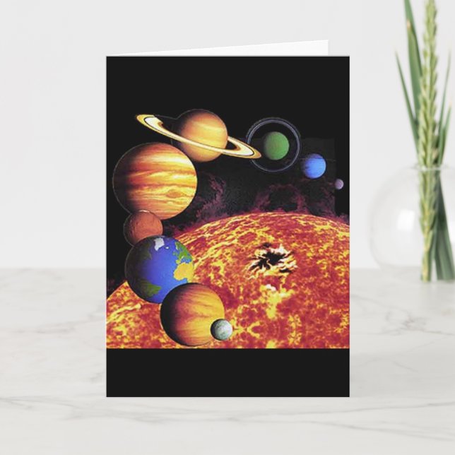 Solar System Planets Card (Front)