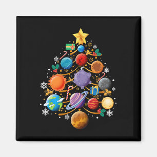 Solar System Planets Christmas Tree Astronomy Xmas Magnet