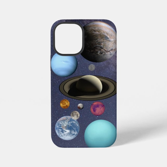 Solar system planets iPhone case (Back)