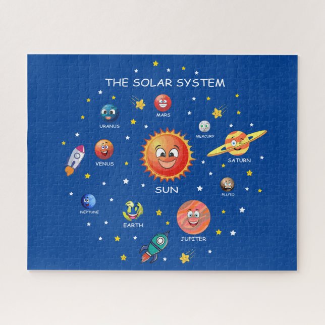Solar System Planets Jigsaw Puzzle (Horizontal)