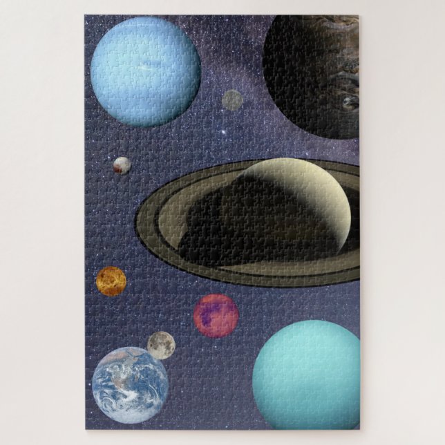 Solar system planets jigsaw puzzle (Vertical)