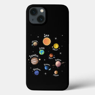 Solar System Planets Kids Knowledge Outer Space Ca iPhone 13 Case