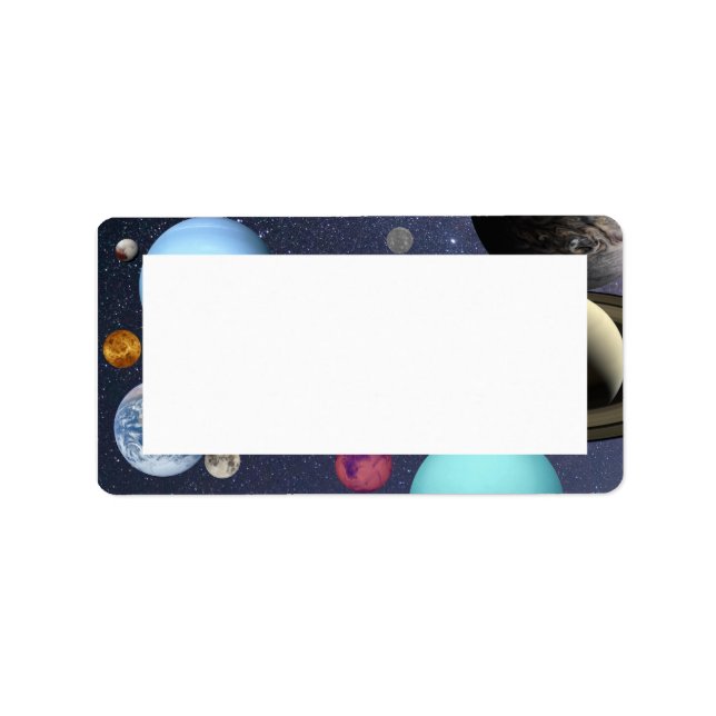 Solar system planets label (Front)