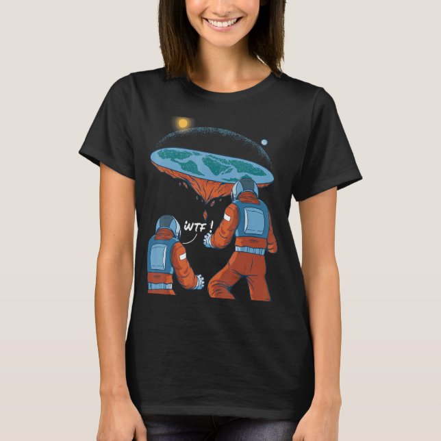 Solar System Planets Outer Space Astronaut Univers T-Shirt (Front)