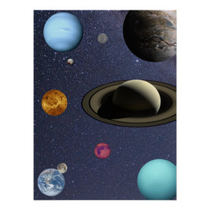 Solar system planets poster