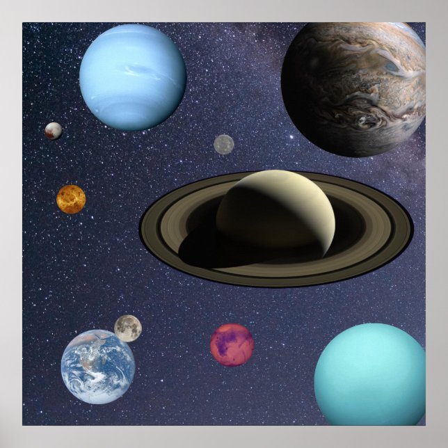 Solar system planets poster (Front)