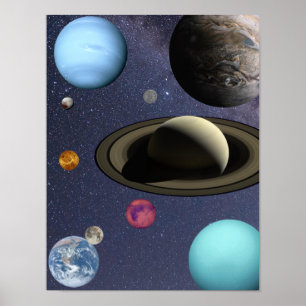 Solar system planets poster