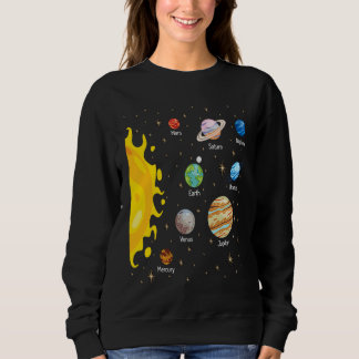 Solar System Planets Science Space Astrology Unive Sweatshirt