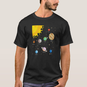 Solar System Planets Science Space Astrology Unive T-Shirt