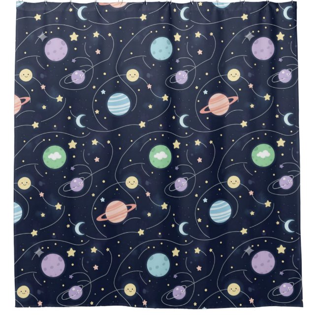 Solar System Planets Seamless Pattern (Front)