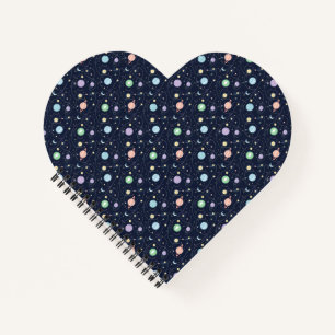 Solar System Planets Seamless Pattern Notebook
