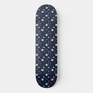 Solar System Planets Seamless Pattern Skateboard