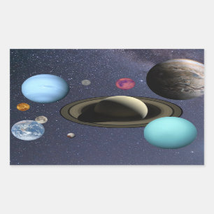 Solar system planets sticker