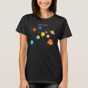 Solar System Planets  Sun Space And Science T-Shirt