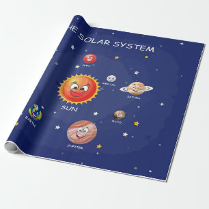 Solar System Planets Wrapping Paper