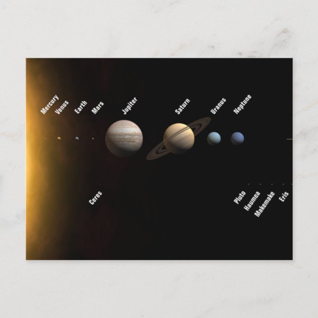 Solar System Postcard (Front)