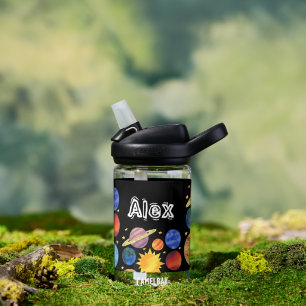 Solar System Space Custom Name Water Bottle