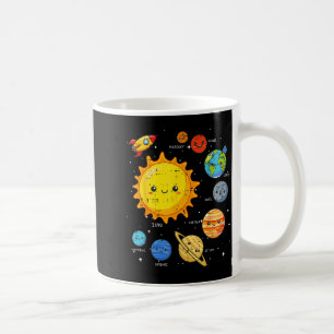 Solar System Sun Planets Rocket Space Galaxy Kids  Coffee Mug
