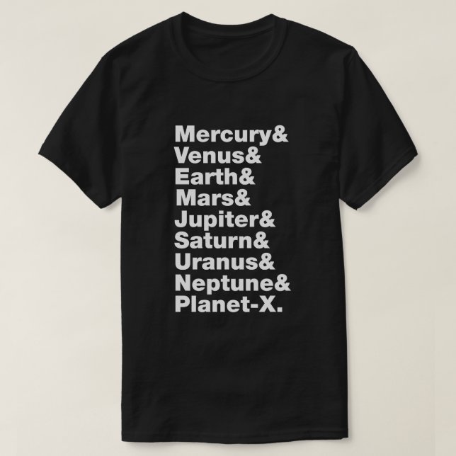 Solar System T-Shirt (Design Front)