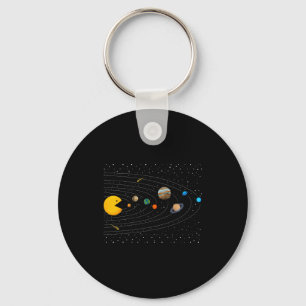 Solar System Video Game Funny Graphic Tees Planet  Keychain
