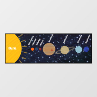 Solar System Window Cling