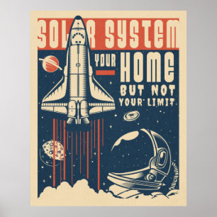 Solar System your home poster