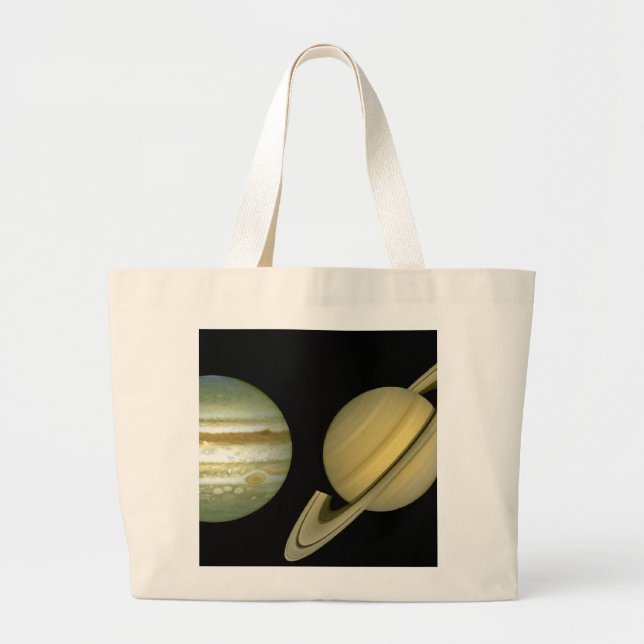 Solar Sytem ~ Long View Large Tote Bag (Front)