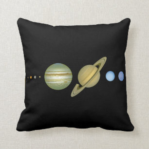 Solar Sytem ~ Long View Throw Pillow