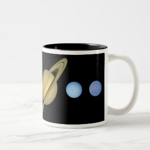 Solar Sytem ~ Long View Two-Tone Coffee Mug
