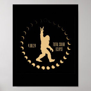 Solar Totality 4.08.24 Total Solar Eclipse Usa 202 Poster