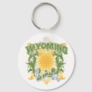 Solar Wyoming Keychain