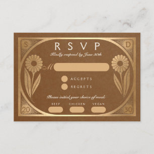 SOLARA III : Wedding RSVP Card