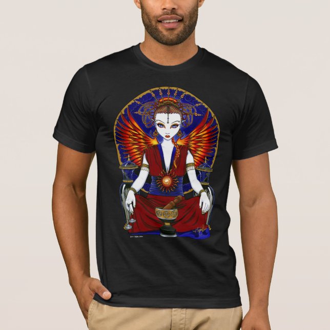 "Solara" Sun Goddess Fire Angel Shirt (Front)
