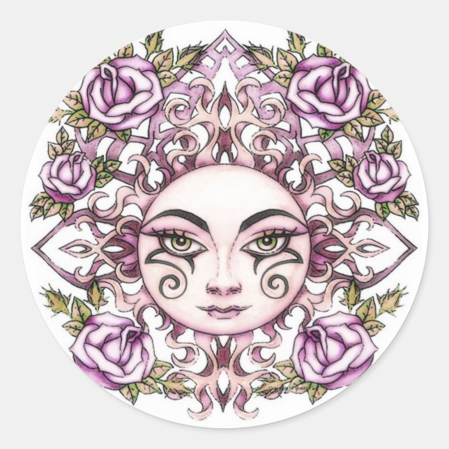 Solara Sun Goddess Sticker (Front)