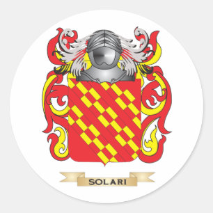 Solari Coat of Arms (Family Crest) Classic Round Sticker